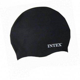 Шапочка для плавания Intex 55991 Силикон 1 размер Чёрный