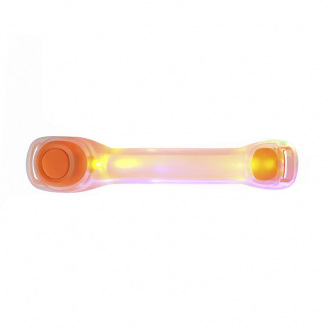 Светодиодный LED браслет Lesko HY-0001 Orange USB аккумуляторный