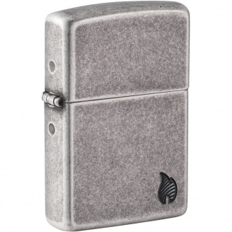 Зажигалка бензиновая Zippo Armor Series Flame Серый (46399)