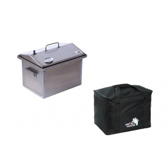 Коптильня горячего копчения с термометром та сумкою Smoke House M 400х300х310 мм Original (1145315438)