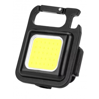 Брелок LED-фонарик аккумуляторный яркий с карабином и магнитом CARPRIE W-5138