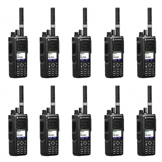 Радиостанция цифровая Motorola MotoTRBO DP4800e VHF AES-256 шифрование 10 штук