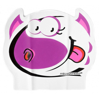 Шапочка для плавания Aqua Speed Zoo Latex White One Size (1000-116-rex)