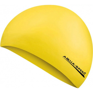 Шапочка для плавания Aqua Speed Soft Latex Желтый One Size (1000-122-18)