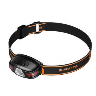 Фонарь налобный аккумуляторный HL63 Superfire 450 Lumen IP44