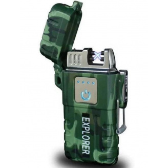 Зажигалка электроимпульсная аккумуляторная Explorer Lighter JL 317 6863 Камуфляж