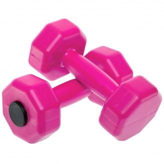 Гантели для фитнеса пластиковые Champion TA-9820-1 2 шт 1 кг Розовый