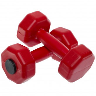 Гантели для фитнеса пластиковые Champion TA-9820-1 2 шт 1 кг Красный