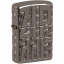 Зажигалка бензиновая Zippo Logos Design Серый (46312) Кам'янка-Дніпровська