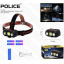 Яркий налобный фонарь аккумуляторный Police PL-167 1*18650 COB+2XP charge Type-C Боярка