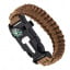 Браслет IP Paracord Flint-Fire + compass brown Королёво