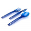 Комплект GSI Outdoors нож/вилка/ложка Stacking Cutlery Set 3 предмета Синий (1099-72602) Васильков