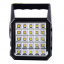 Портативная система освещения GDTimes GD-105 Фонарь + 3 LED лампы + солнечная панель 8800 mAh (3_02516) Вишневе