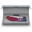 Складной нож Victorinox Evoke Alox 136мм 4 функции Сине-красный подарочная коробка (0.9415.D221) Курень