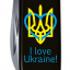 Складной нож Victorinox Huntsman Ukraine Трезубец с сердцем и I love Ukraine (1.3713.3_T1310u) Орехов