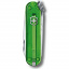 Складной нож Victorinox Classic 58 мм 7 функций Зеленый полупрозрачный (0.6223.T41G) Дзензелевка