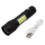 Ручной фонарик X-Balog BL-520 T6+COB USB Black (3_03149) Костопіль