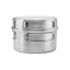 Набор посуды из нержавеющей стали Terra Incognita Pot Pan Set S 0.9/0.4 л Серый (TI-PotPanS) Золотоноша