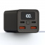 Зовнішній акумулятор Power Bank XO PB97 PD65W сила струму 3A QC2.0/3.0 Type-C 20000 mAh Чорний Косов