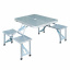 Комплект для пикника раскладной стол с 4 стульями RIAS Picnic Table 135х85х66 см алюминиевый (3_03499) Ворожба