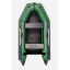 Лодка пвх надувная моторная двухместная ΩMega 270M DE зеленая Лосинівка