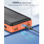 Зарядное устройство на солнечных батареях No Brand Powerbank 20000 mAh с фонариком (2431313731) Ворожба
