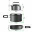 Набор посуды туристический Steel Set GL-C31 3 предмета (каструля, сковородка, чайник) (3_03314) Киев