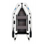 Лодка пвх надувная моторная двухместная ΩMega 270M DE серая Славута