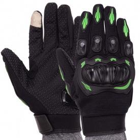 Мотоперчатки SP-Sport PM-12 XL Черный-зеленый
