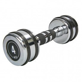 Гантель хромированная Record TA-8232-4 1x4кг Silver (SK001482)