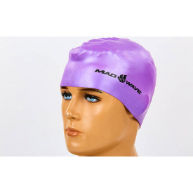 Шапочка для плавания MadWave NEON M053502 Фиолетовый