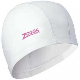 Шапочка для плавания Zoggs Nylon-Spandex Pu Coated Cap Белый One Size (1000-465034.WHPK)