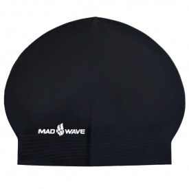 Шапочка для плавания MadWave SOLID SOFT M056502 Черный