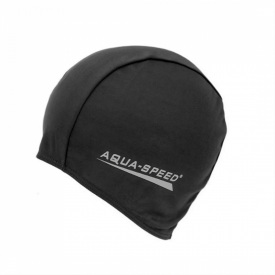 Шапочка для плавания Aqua Speed Polyester Cap Черный One Size (1000-091-07)