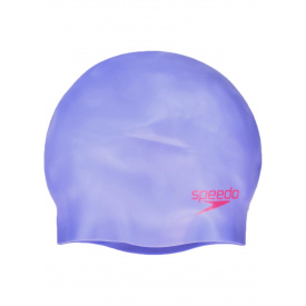 Шапочка для плавания Speedo Moulded Silc Cap Ju Onesize детская Фиолетовый/Красный (8-70990D438) (5053744445304)