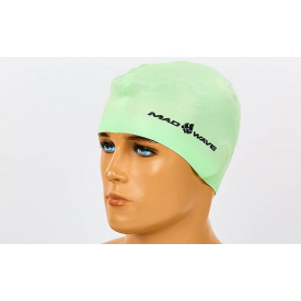 Шапочка для плавания MadWave PASTEL M053504 Зеленый