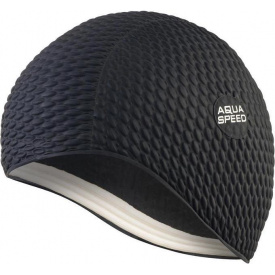 Шапочка для плавания Aqua Speed Bombastic Junior Черный 26х18 см (1000-290-07)