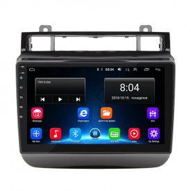 Штатная магнитола Lesko 9" Volkswagen Touareg II 2010-2014 2/32Gb Wi-Fi GPS Base (9935-43082)