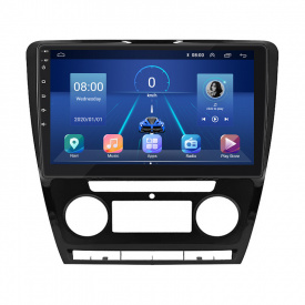 Штатная магнитола Lesko 10" Skoda Octavia II A5 2004-2009 6/128Gb 4G Wi-Fi GPS Top (8513-45647)