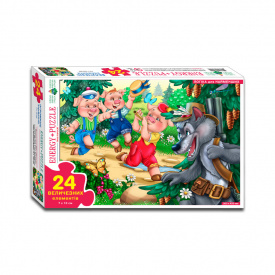 Дитячі пазли "Троє поросят" Енергія Плюс 82098 24 елементи