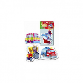 Бебі пазли Vladi Toys "Машини-помічники" VT1106-78 укр