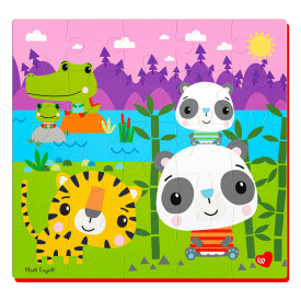 Мягкие пазлы "Панды" Vladi Toys VT1109-03 25 эл