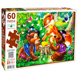 Пазл "Двое жадных медвежат" Энергия Плюс 83903 на 60 элементов