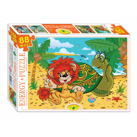 Дитячі Пазли "Левеня і Черепаха" Енергія Плюс 83361 ЕГ-10 88 елементів