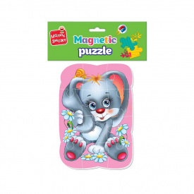 Магнітні пазли Малюк зможе "Зайчик" Vladi toys VT3301-03 А5 Укр