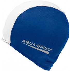 Шапка для плавания Aqua Speed Polyester Cap 5764 091-15 One Size Сине-белый (5908217657640)