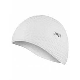 Шапка для плавания Aquaspeed BOMBASTIC TIC-TAC 5717 (117-05) белый жен (5908217657176)