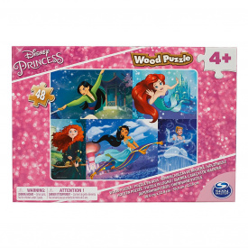 Пазл дерев'яний Spin Master «Принцеси» 48 елементів 30 х 23 см