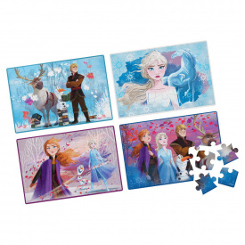 Набір дерев'яних пазлів 4 в 1 Spin Master «Холодне серце 2» 23 х 15см