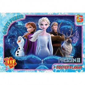 Пазли дитячі "Frouzen" Крижане Серце G-Toys FR056 117 елементів